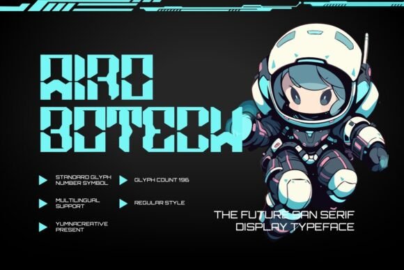 Airobotech Font for Business Branding