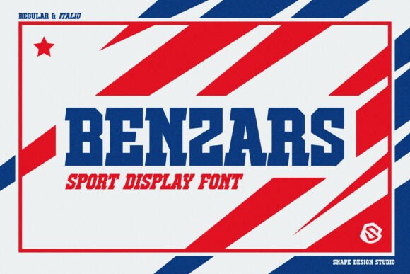 Benzars Font: Bold & Dynamic
