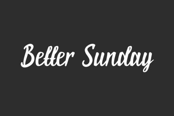 Better Sunday Font for Web Design
