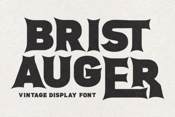 Brist Auger Font for Creative Projects