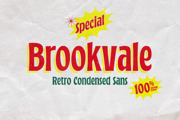 Brookvale Retro Condensed Font Review for Brand Designers