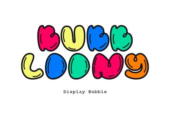 Bubbloony Display Typeface for Playful Business Branding