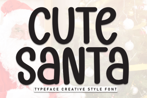 Cute Santa Font: A Playful Handwritten Display Font for Small Business Branding