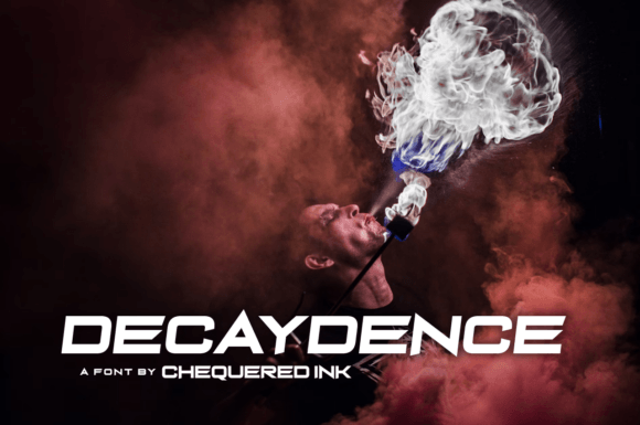 Decaydence Display Font for Standout Campaign Visuals