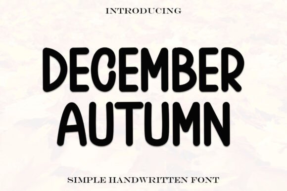 December Autumn Font