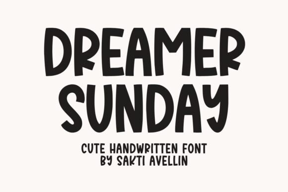 Dreamer Sunday: A Handcrafted Display Font for Small Business Branding