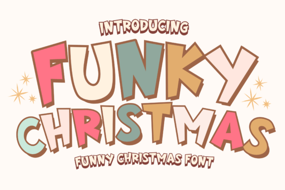 Funky Christmas Font for Creative Design