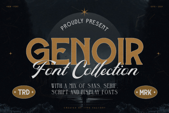 Genoir Vintage Display Font for Editorial Design