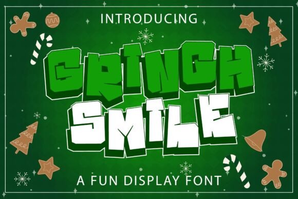 Grinch Smile Font for Web Design