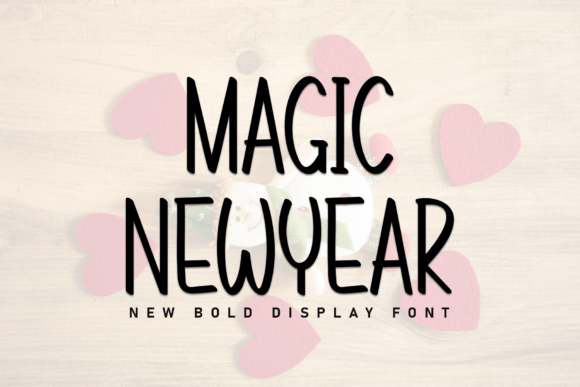 Magic Newyear: A Handwritten Display Font for Editorial Projects