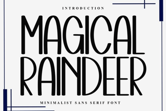 Magical Raindeer Display Font for Elegant and Whimsical Web Design