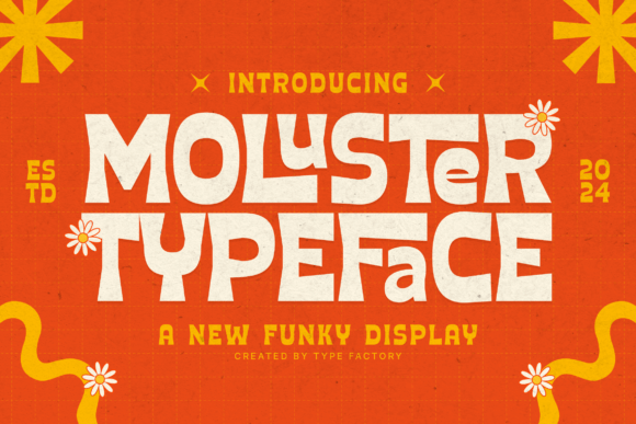 Moluster Display Font for Editorial Design Projects
