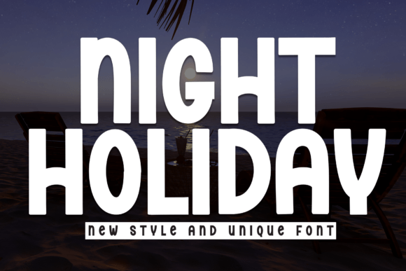 Night Holiday: A Bold Display Font for Crafters and Handmade Sellers