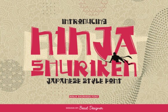 Ninja Shuriken Font for Bold Branding