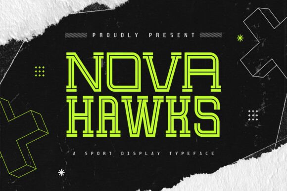 Nova Hawks: A Sports Display Font for Bold Business Branding