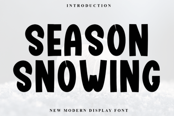 Season Snowing: A Festive Display Font for Holiday Projects
