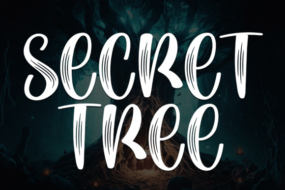 Secret Tree: An Elegant Handwritten Display Font for Cozy Campaigns