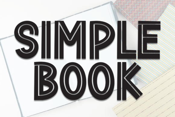 Simple Book Font for Elegant Design