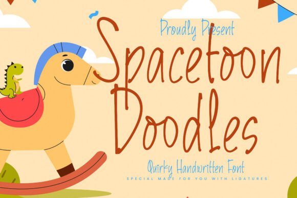 Spacetoon Doodles: A Quirky Handwritten Font for Small Business Branding