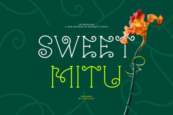 Sweet Mitu Display Font for Cheerful Web Design