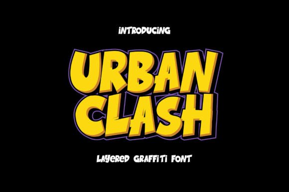 Urban Clash Display Font for Editorial Layouts