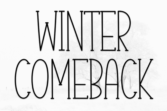 Winter Comeback Display Font for Handcrafted Web Branding