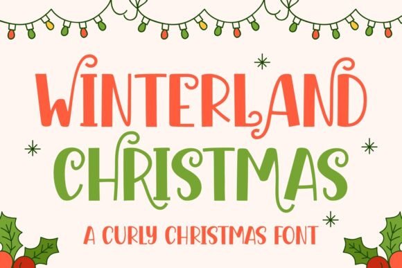 Winterland Christmas Font
