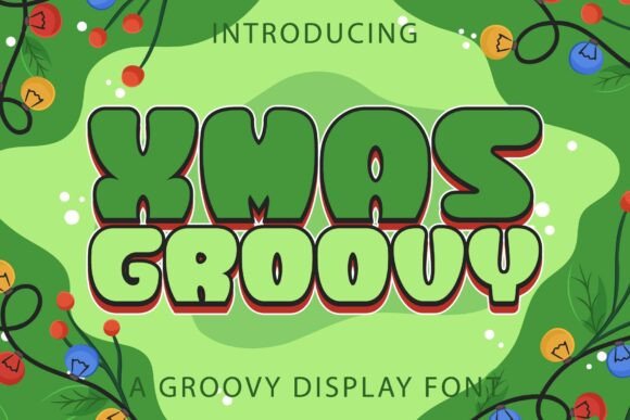 Xmas Groovy Font for Business